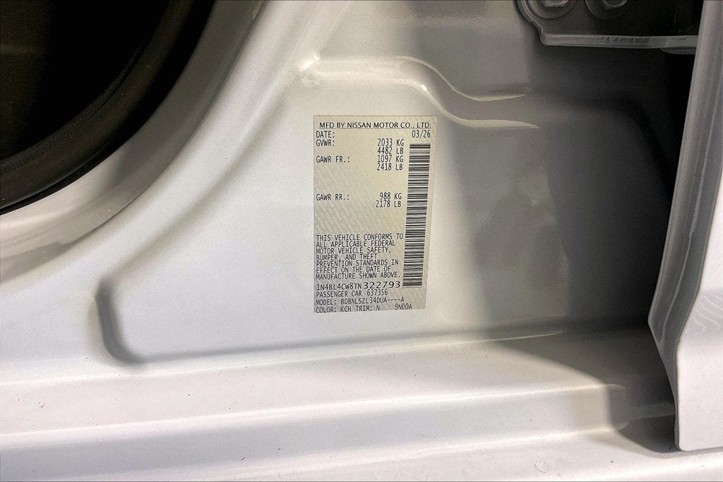 2026 Nissan Altima 2.5 SR